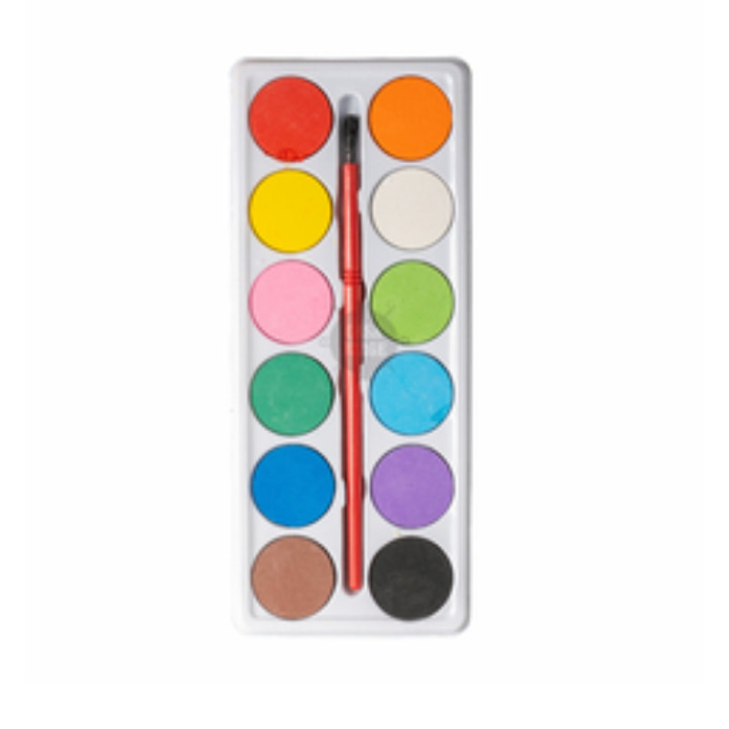 Acuarela 12 colores + pincel.